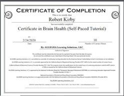 A certificate of completion for a self-paced course.